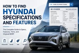 How to Find Hyundai Specifications and Features