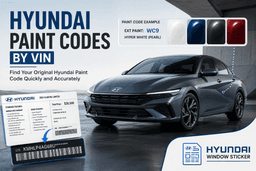 How to Find Hyundai Paint Codes by VIN?