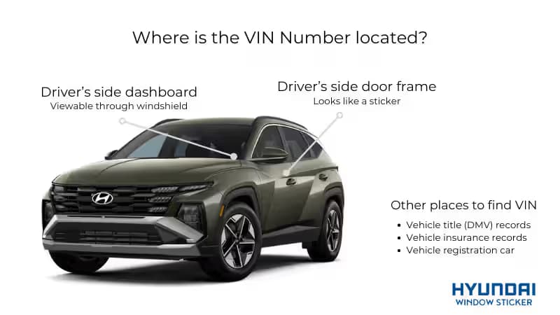 Where to Find a Hyundai VIN Number